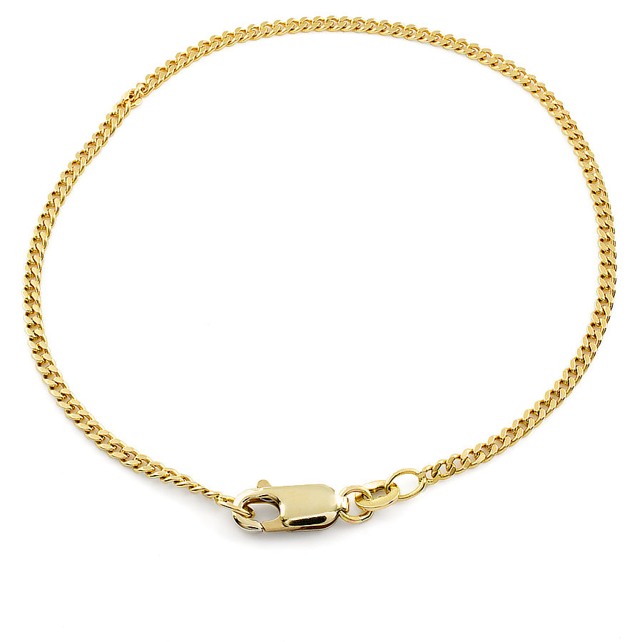 18ct gold 3.5g 8 inch curb Bracelet